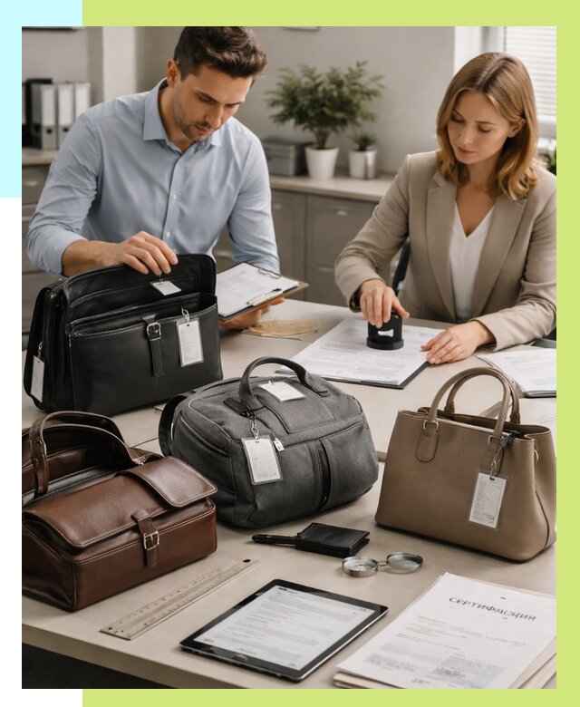 Сертификация сумок в Кондопоге от 7614 руб. | Алешин-Кнп