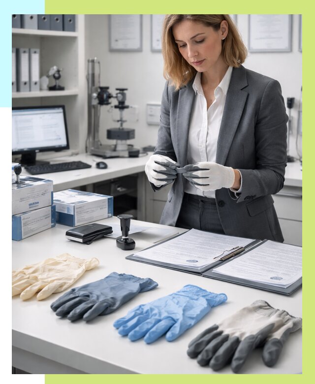 Сертификация перчаток в Кондопоге от 8629 р. | Алешин-Кнп