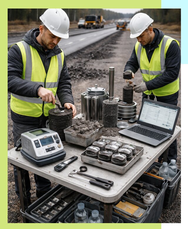 Сертификация асфальта: испытания и подтверждение в Кондопоге