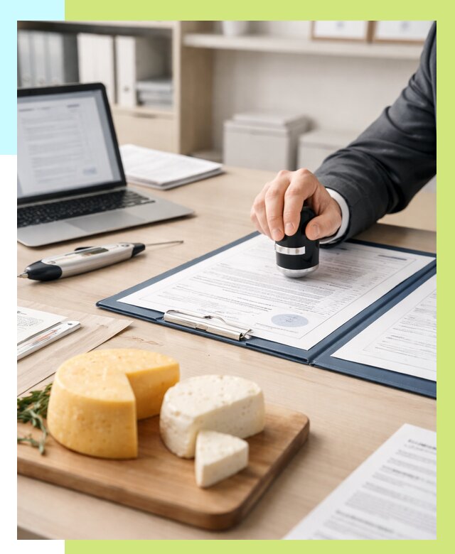 Сертификация сыров в Кондопоге от 15228 р | Сертификат на сыр Алешин-Кнп