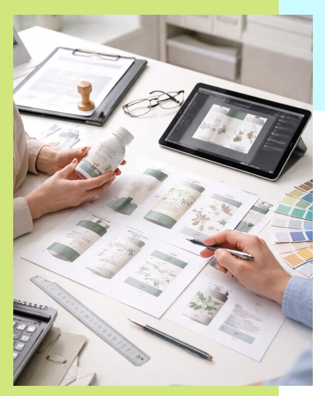 Профессиональная разработка дизайна и текста этикетки продукции в Кондопоге