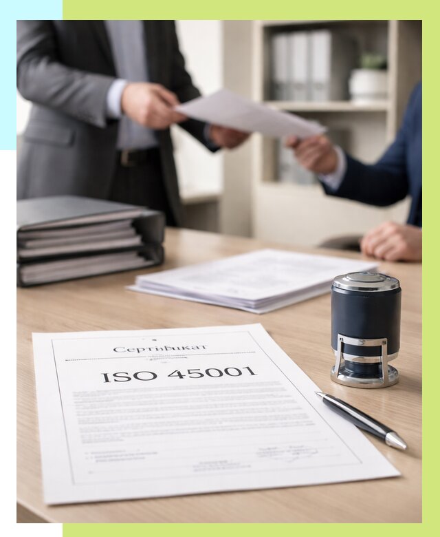 Сертификат ISO 45001 в Кондопоге под ключ от 45684 р. | Алешин-Кнп